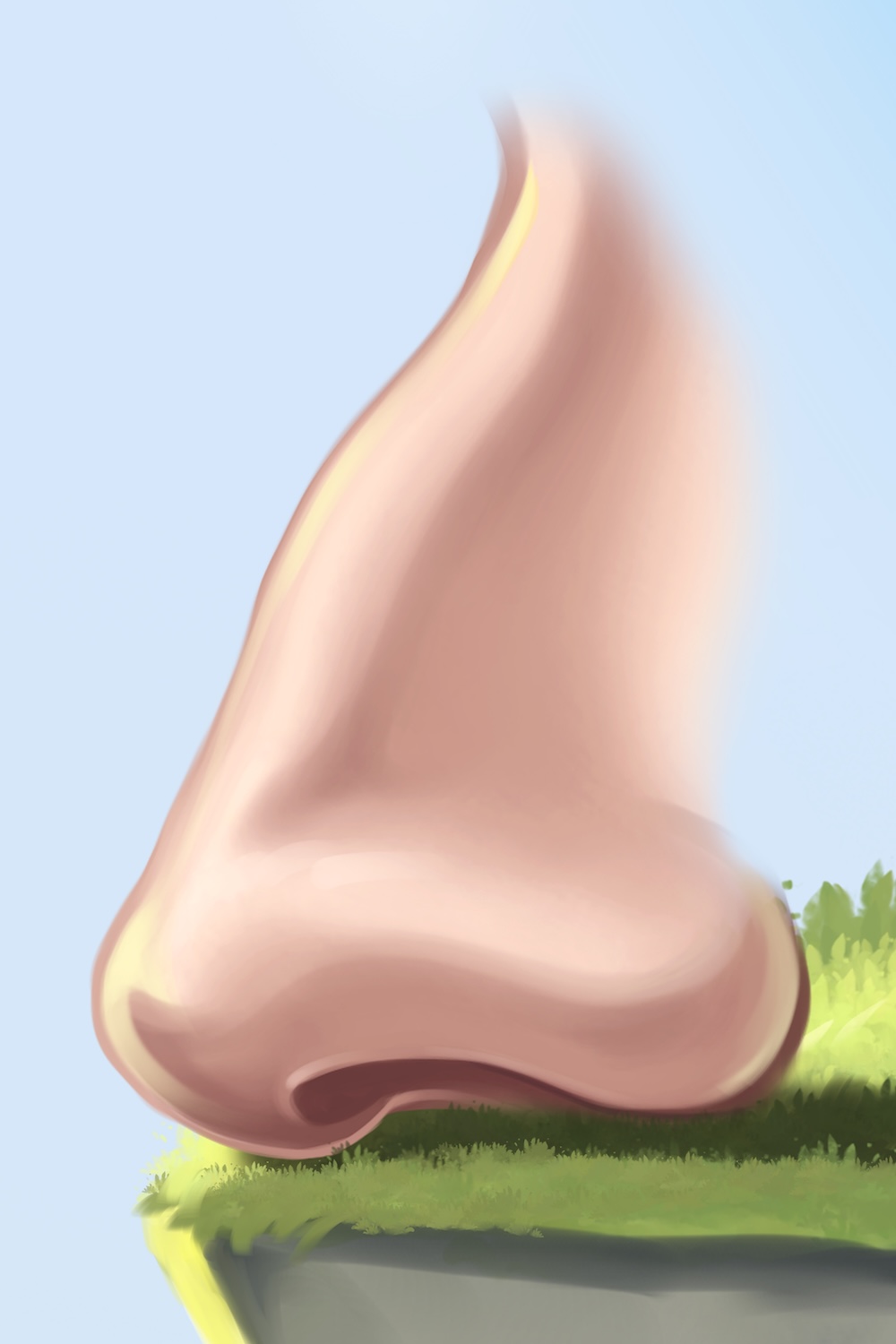 Nose looks like 4