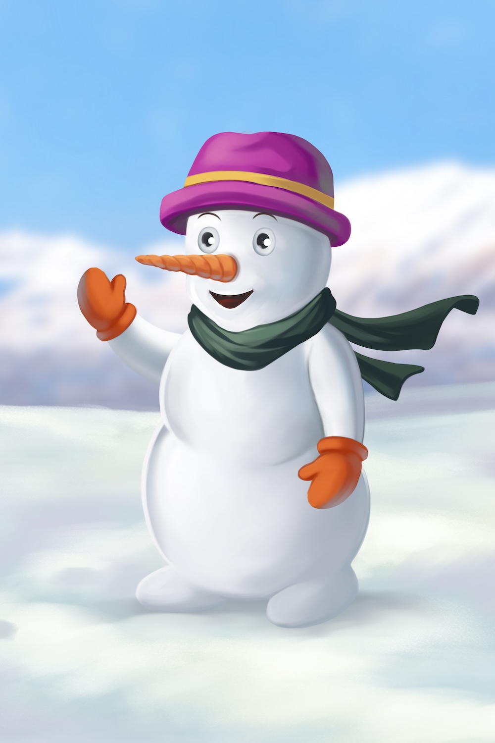 Snowman looks like 8